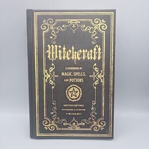 Witchcraft A Handbook Of Magic Spells And Potions Boo Hardcover Halloween Wicken